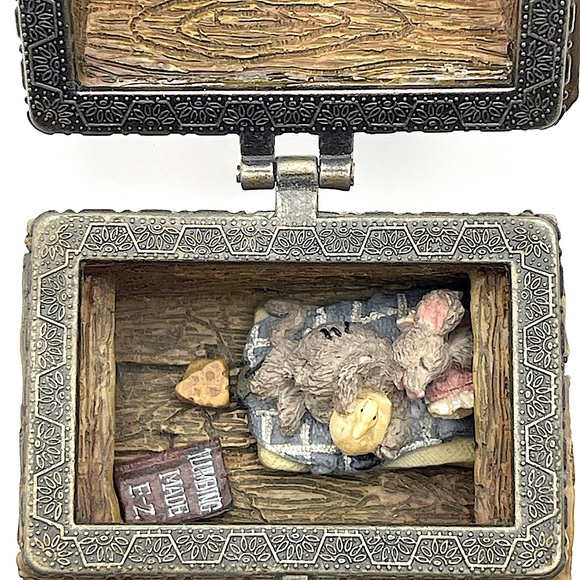 The Boyds Collection, 1999, Trinket Box, Noah’s Toolbox with Tool Tray and Mouse - Picture 7 of 15